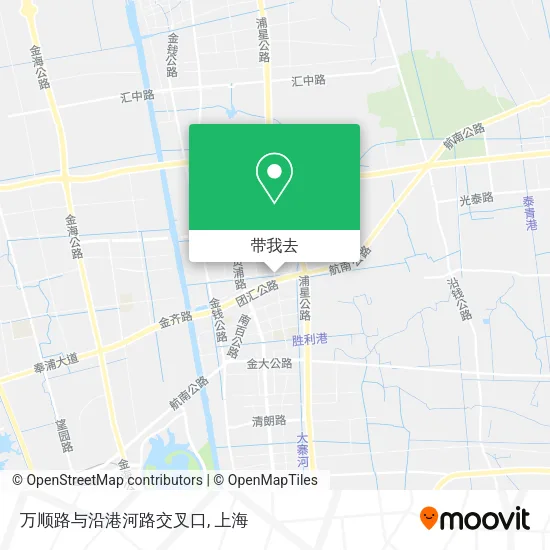 万顺路与沿港河路交叉口地图