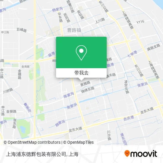 上海浦东德辉包装有限公司地图