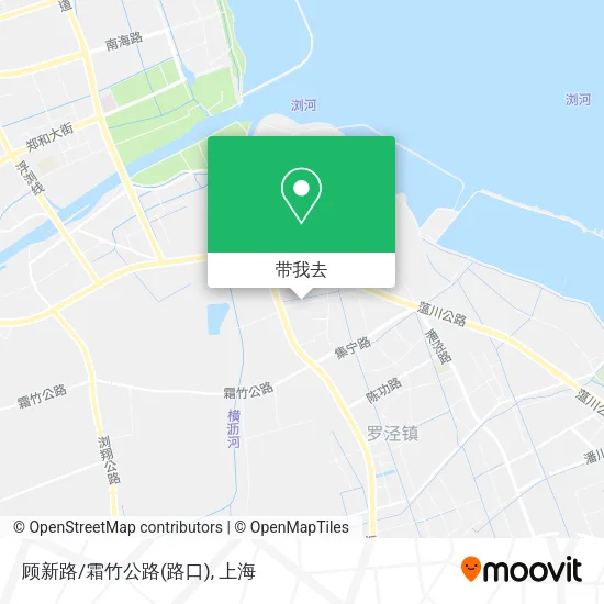 顾新路/霜竹公路(路口)地图