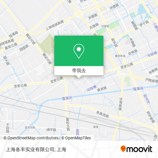 上海各丰实业有限公司地图