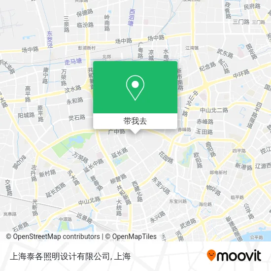 上海泰各照明设计有限公司地图