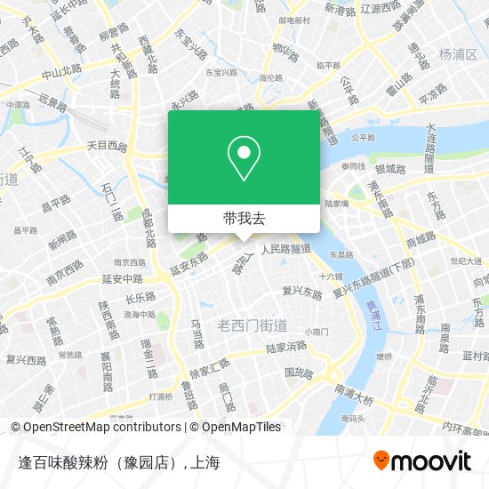逢百味酸辣粉（豫园店）地图
