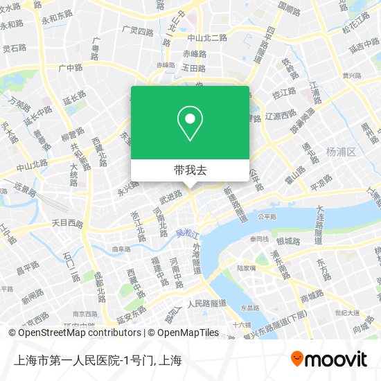 上海市第一人民医院-1号门地图