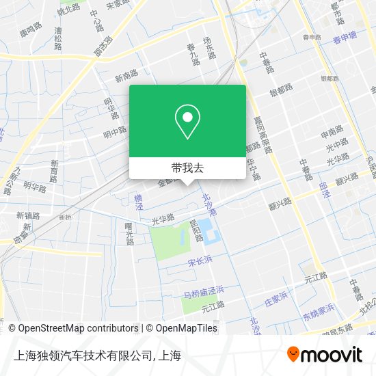 上海独领汽车技术有限公司地图