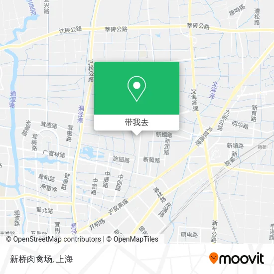 新桥肉禽场地图