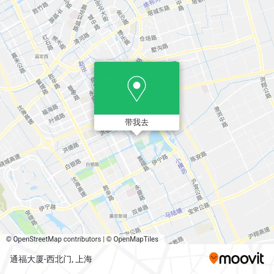 通福大厦-西北门地图