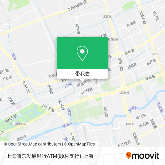 上海浦东发展银行ATM(顾村支行)地图