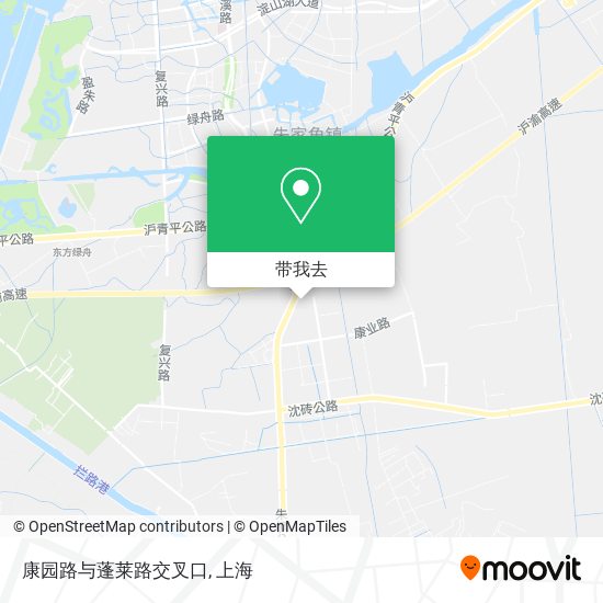 康园路与蓬莱路交叉口地图