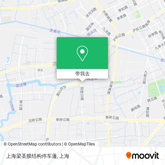 上海梁圣膜结构停车蓬地图
