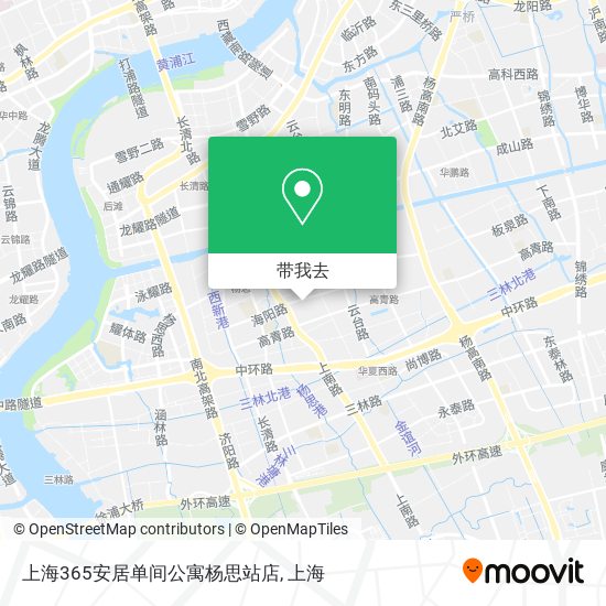 上海365安居单间公寓杨思站店地图