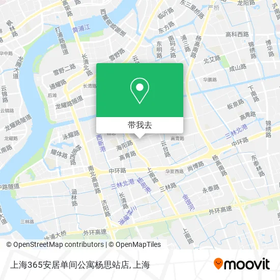 上海365安居单间公寓杨思站店地图