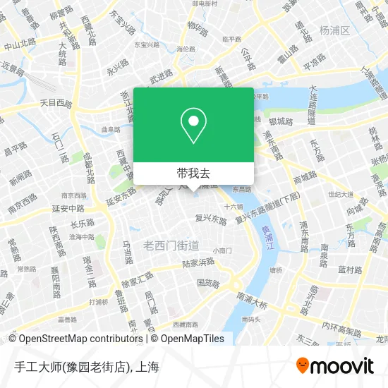手工大师(豫园老街店)地图