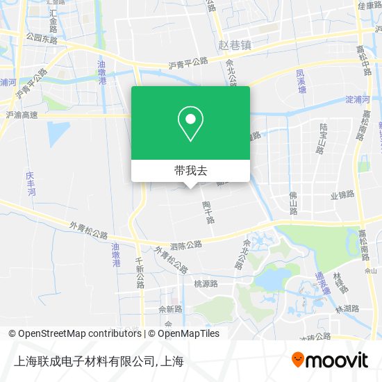 上海联成电子材料有限公司地图