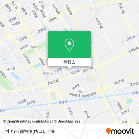 封周路/德福路(路口)地图