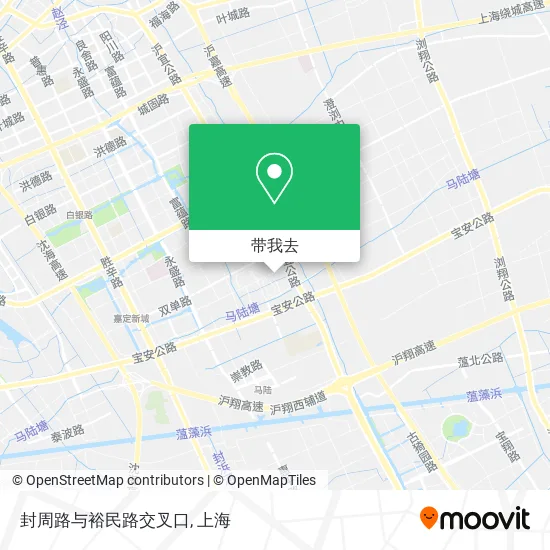 封周路与裕民路交叉口地图