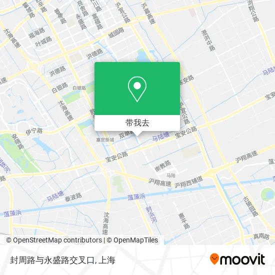 封周路与永盛路交叉口地图