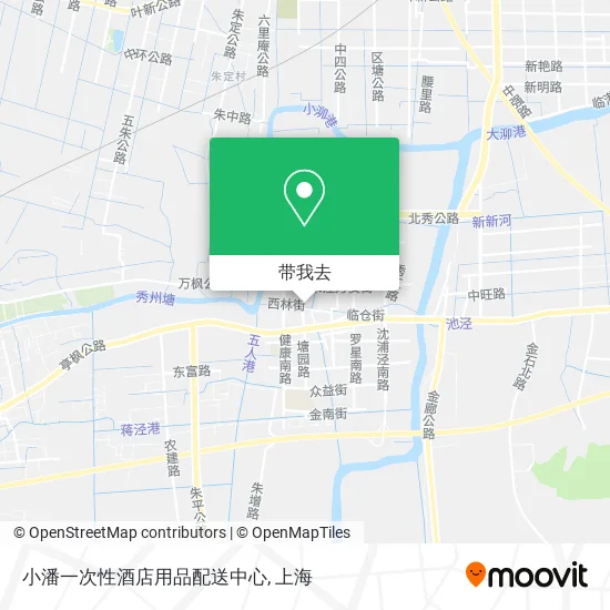 小潘一次性酒店用品配送中心地图