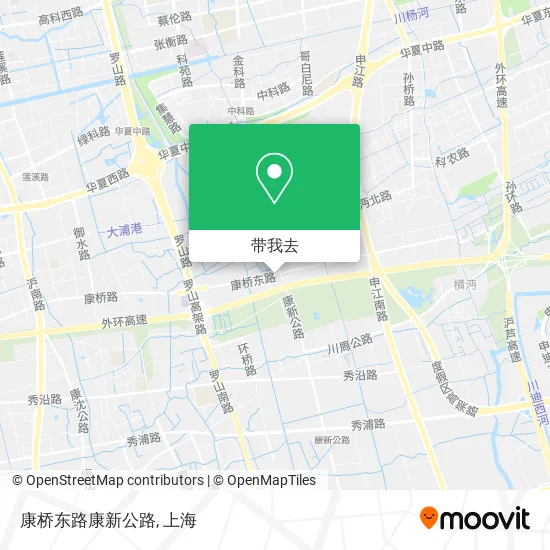 康桥东路康新公路地图