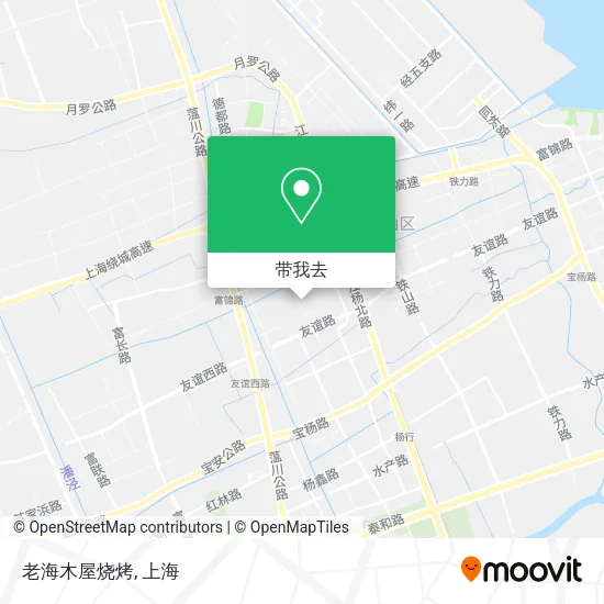 老海木屋烧烤地图