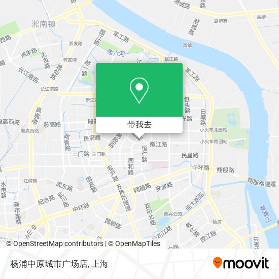 杨浦中原城市广场店地图