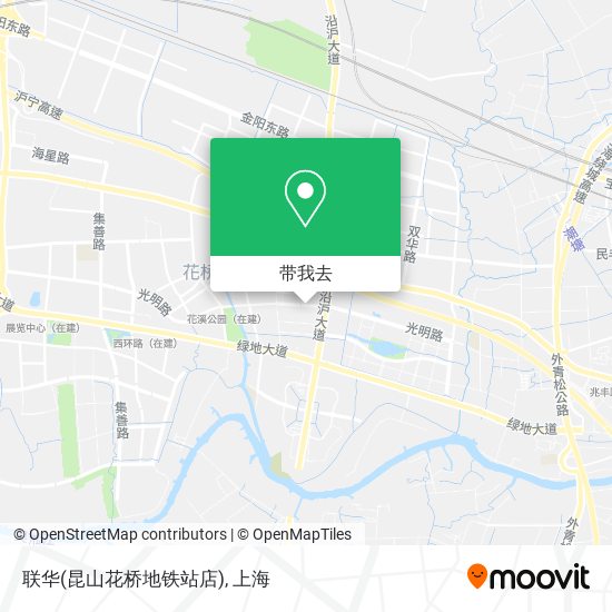 联华(昆山花桥地铁站店)地图