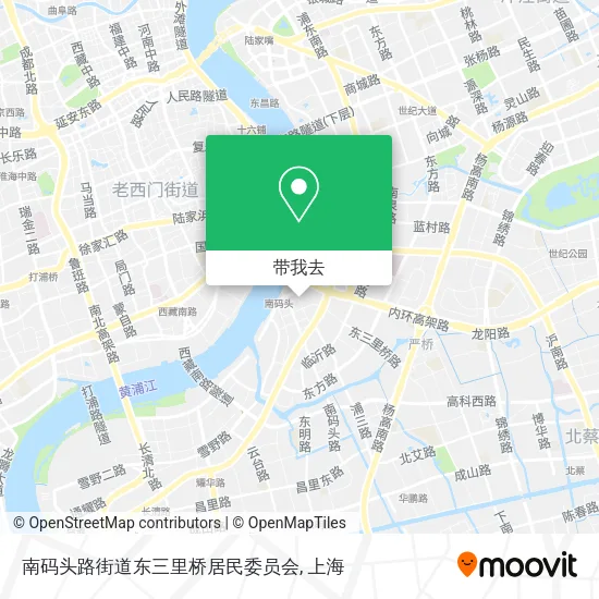 南码头路街道东三里桥居民委员会地图