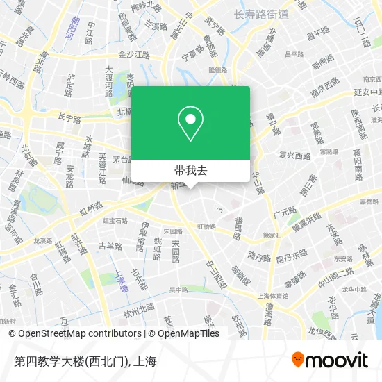 第四教学大楼(西北门)地图