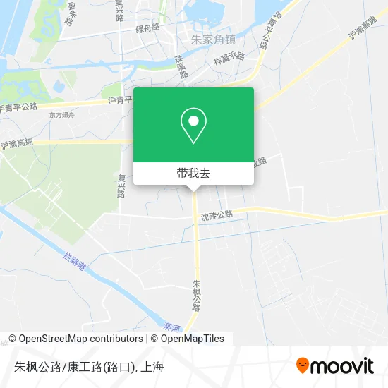 朱枫公路/康工路(路口)地图