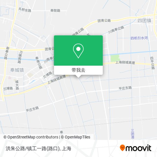 洪朱公路/镇工一路(路口)地图