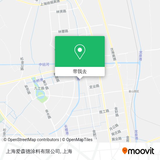 上海爱森德涂料有限公司地图