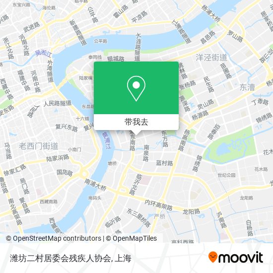 潍坊二村居委会残疾人协会地图