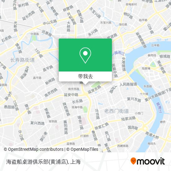 海盗船桌游俱乐部(黄浦店)地图