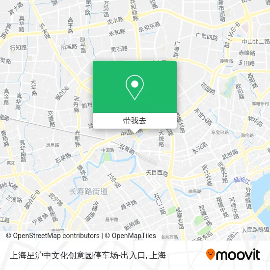 上海星沪中文化创意园停车场-出入口地图