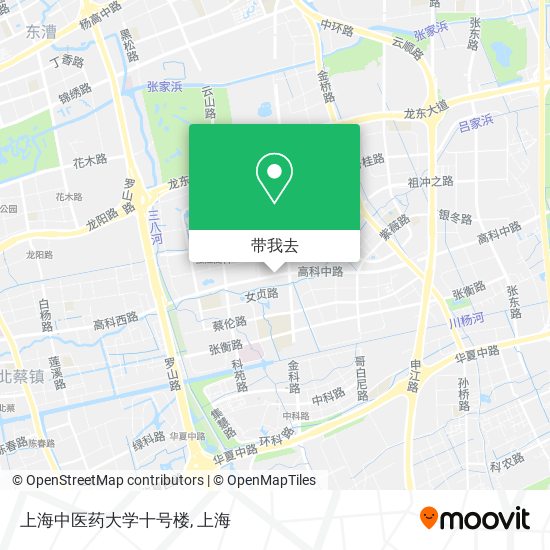 上海中医药大学十号楼地图