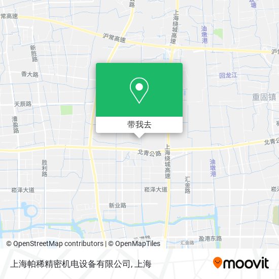 上海帕稀精密机电设备有限公司地图