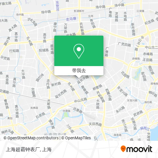上海超霸钟表厂地图