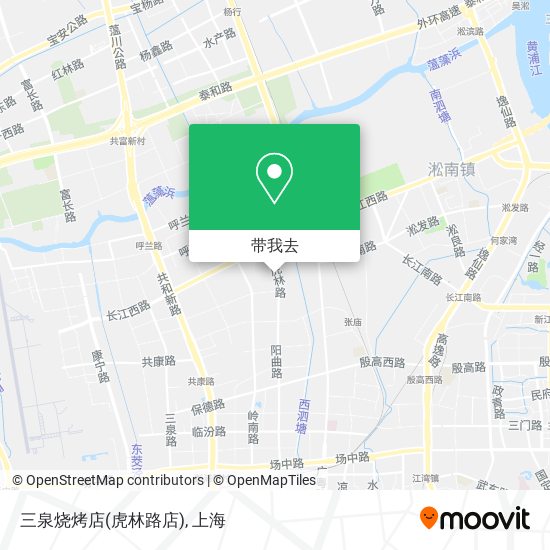 三泉烧烤店(虎林路店)地图