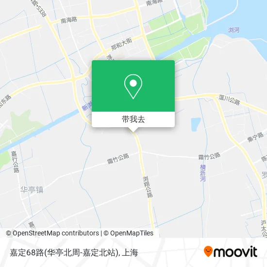 嘉定68路(华亭北周-嘉定北站)地图