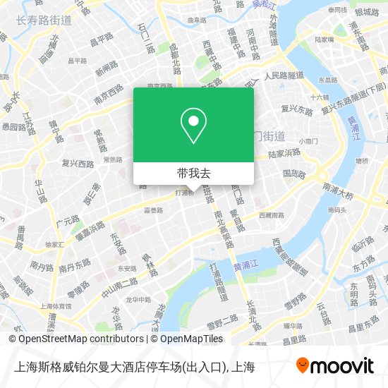 上海斯格威铂尔曼大酒店停车场(出入口)地图