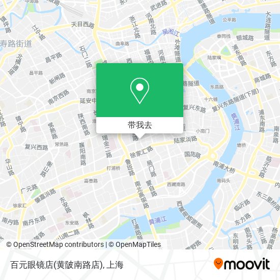 百元眼镜店(黄陂南路店)地图