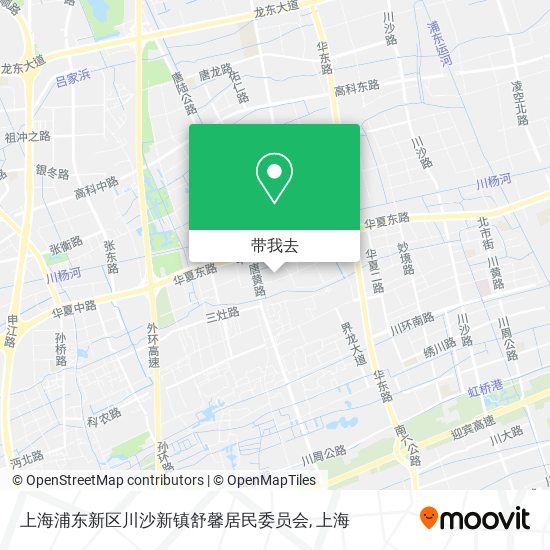 上海浦东新区川沙新镇舒馨居民委员会地图