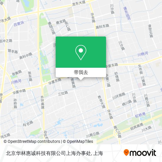 北京华林惠诚科技有限公司上海办事处地图