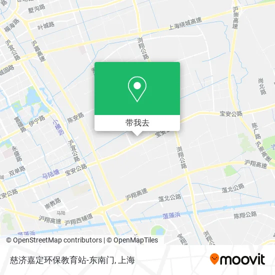 慈济嘉定环保教育站-东南门地图