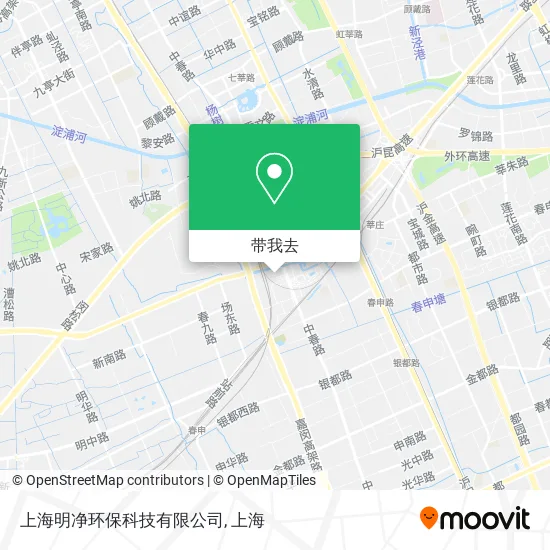 上海明净环保科技有限公司地图