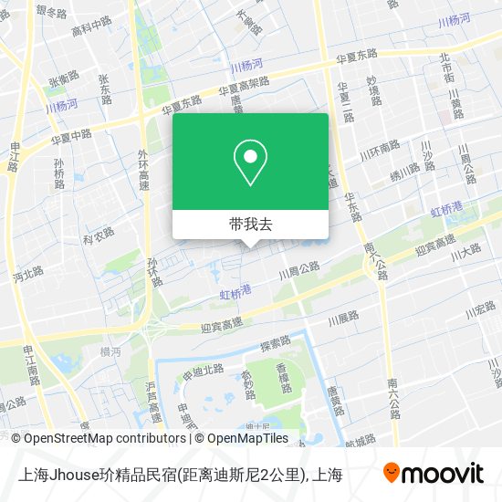上海Jhouse玠精品民宿(距离迪斯尼2公里)地图