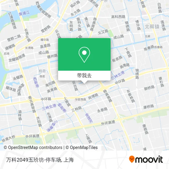 万科2049五玠坊-停车场地图