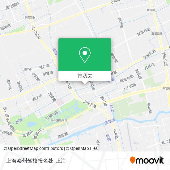 上海泰州驾校报名处地图