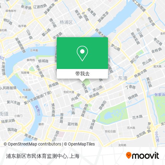 浦东新区市民体育监测中心地图