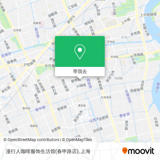 漫行人咖啡服饰生活馆(春申路店)地图