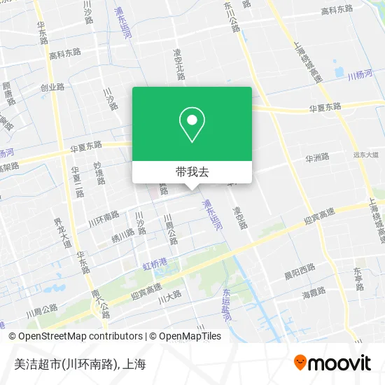 美洁超市(川环南路)地图